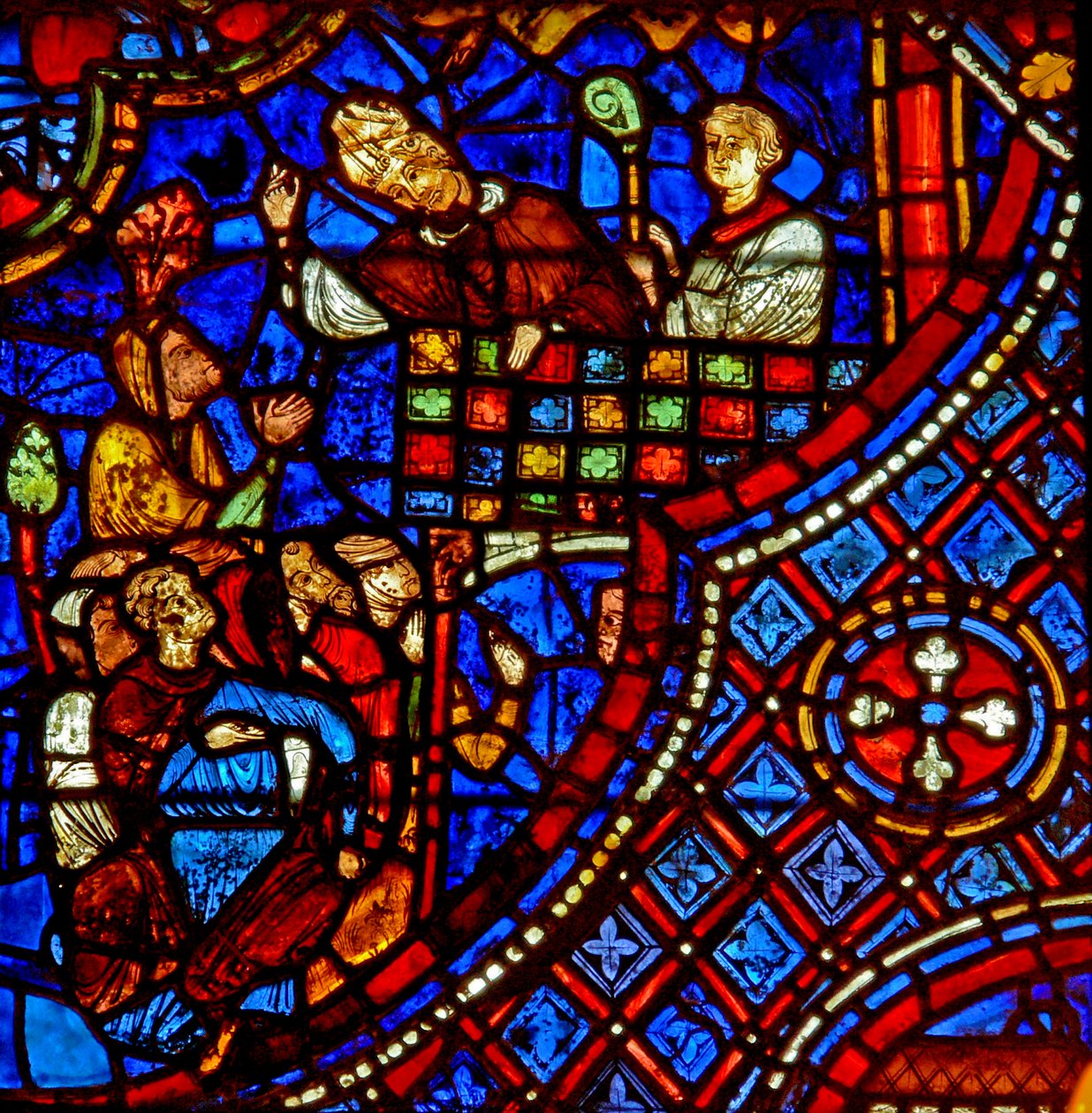 St Nicholas: holder en preken (w29a) av French School