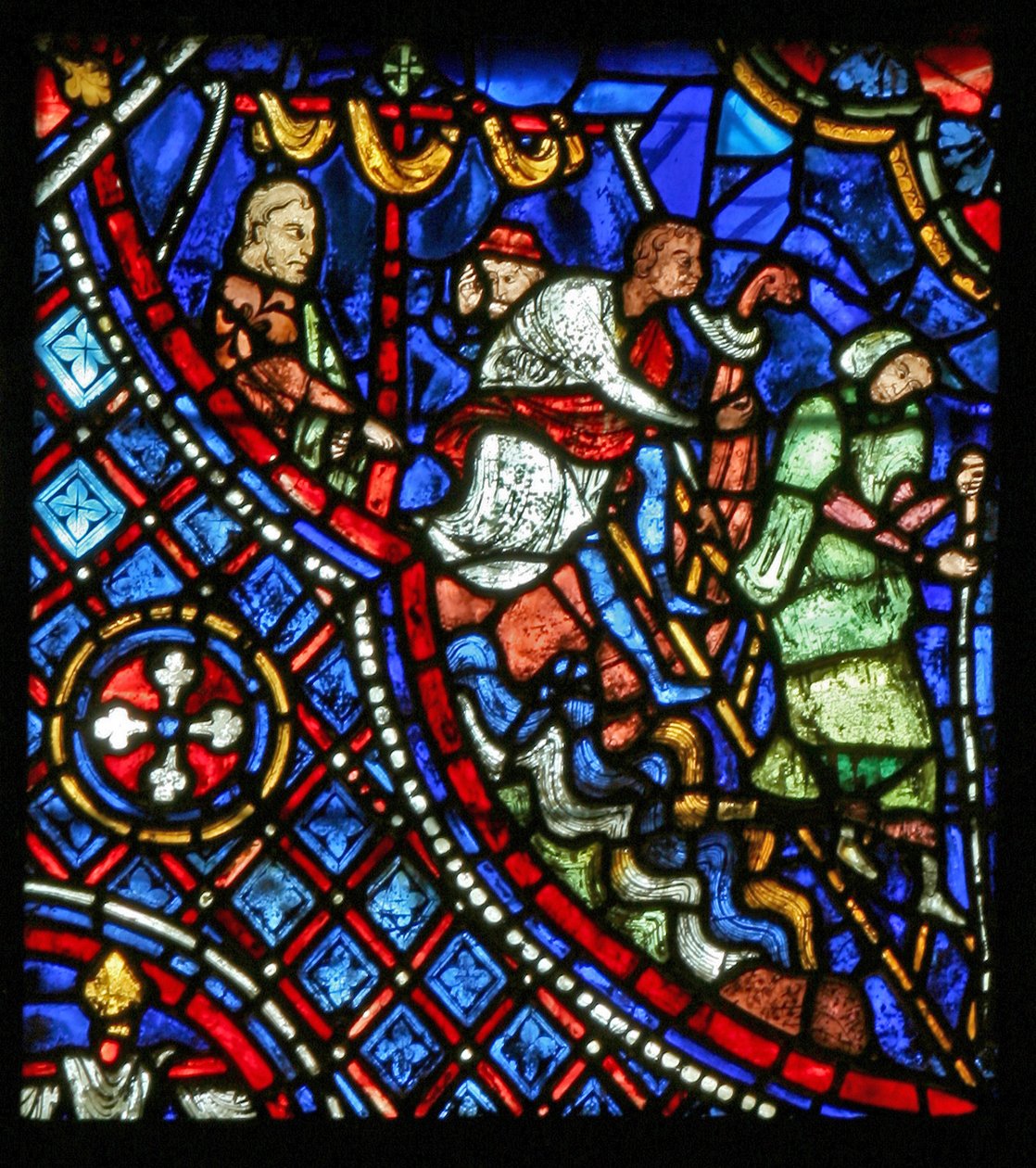 St Nicholas: reisende går i land (w29a) av French School