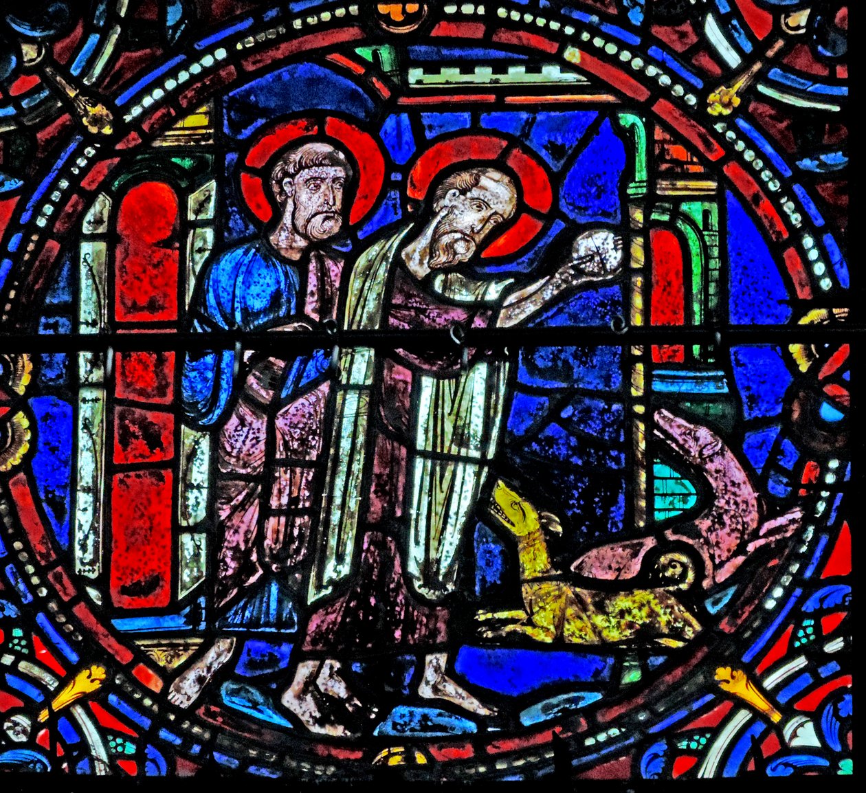 St Peter og St Paul mater hundene (w4) av French School