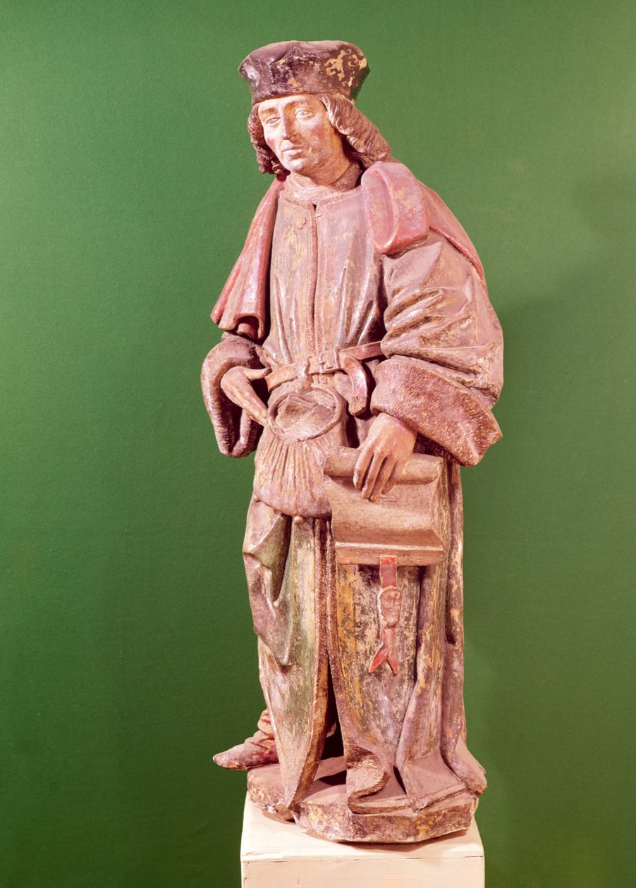 St. Yves de Treguier (1253-1303), fra St. Martin-kirken, Amiens (tre) av French School