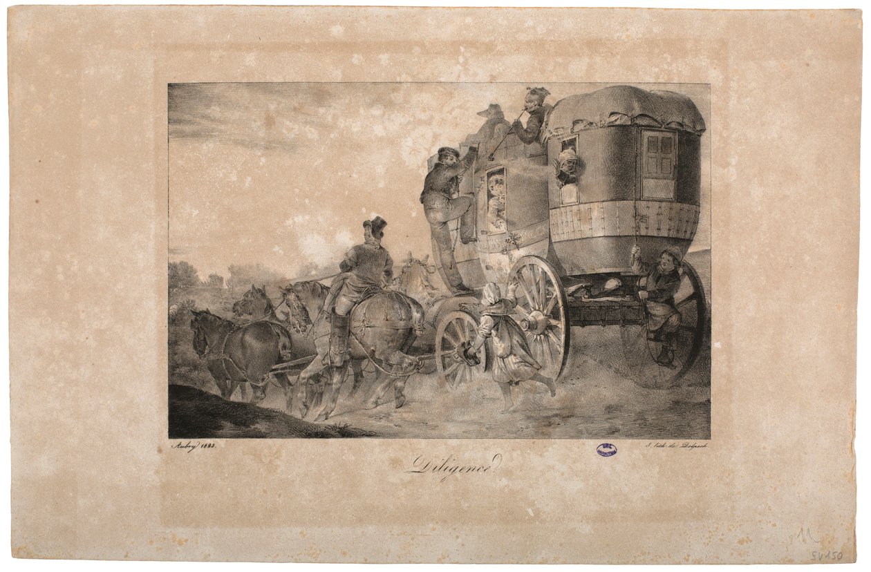 Stagecoach, 1823 av French School
