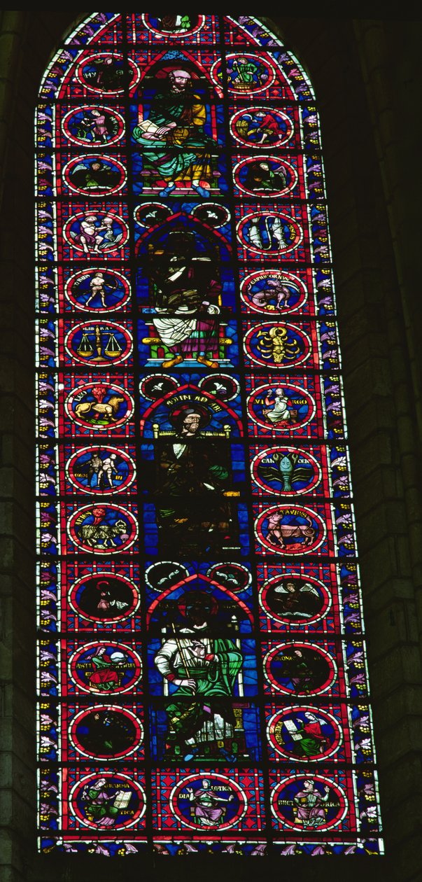 Glassmaleri vindu av French School
