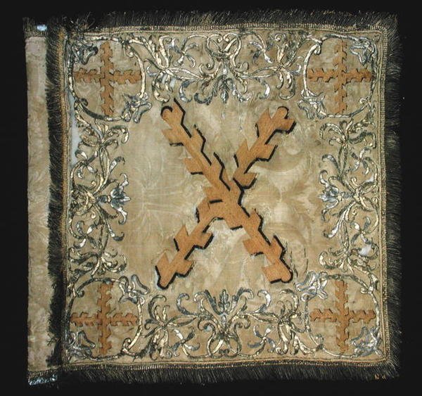 Standard for Burgundy Cavalry Regiment, ca. 1750 (brodert damask) av French School