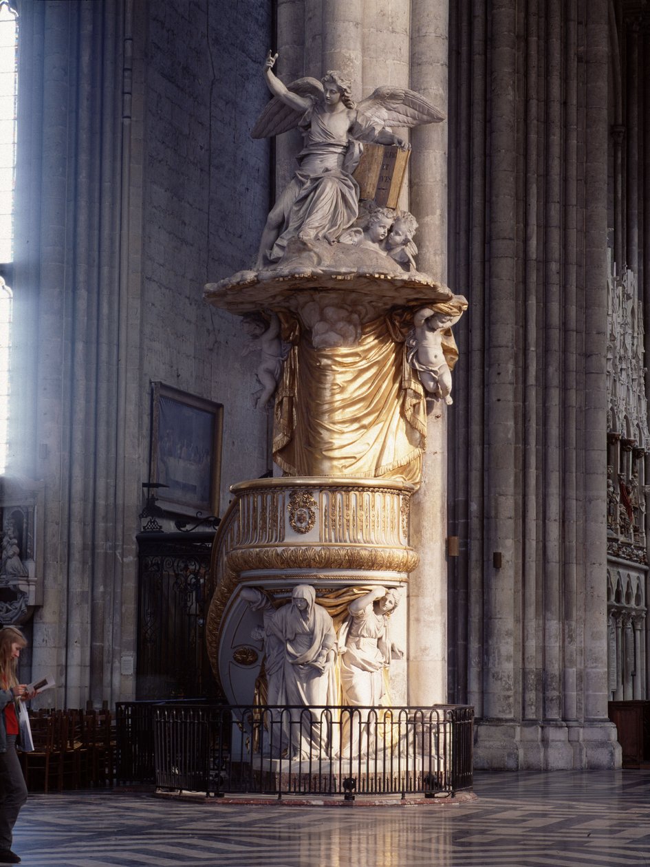 Statue i katedralen i Amiens (80). av French School