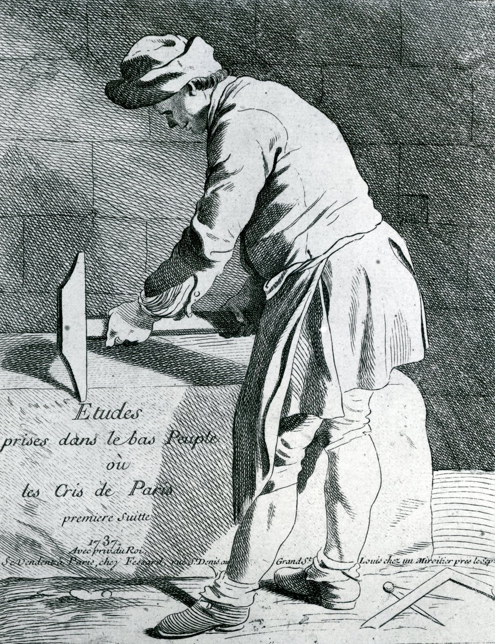 Stone mason av French School