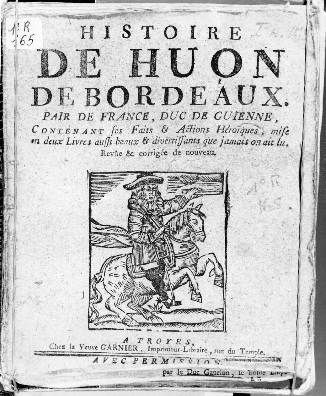 Historien om Huon de Bordeaux, jevnaldrende av Frankrike og hertugen av Guyenne, Bibliotheque Bleue, Troyes av French School