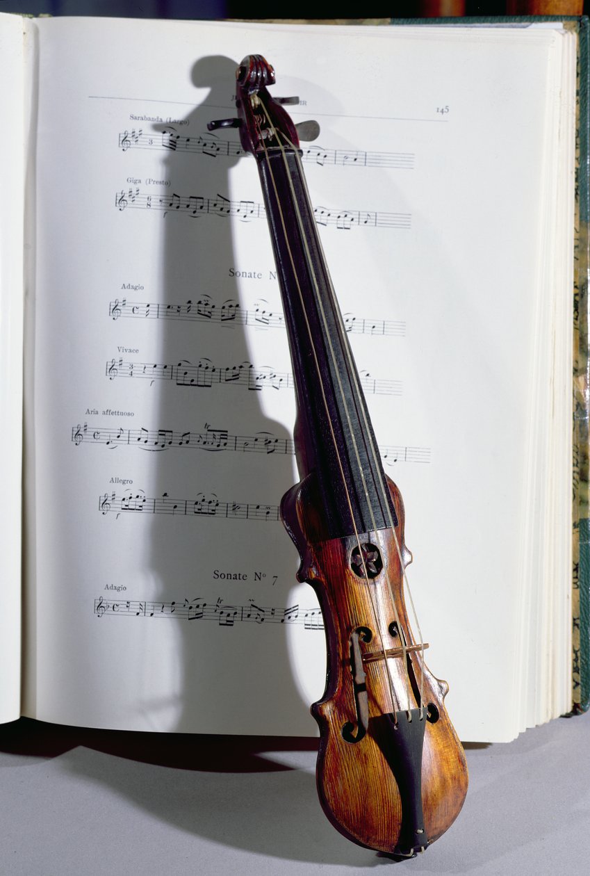 Strykeinstrument av en dansemester, 1800-tallet (tre) av French School