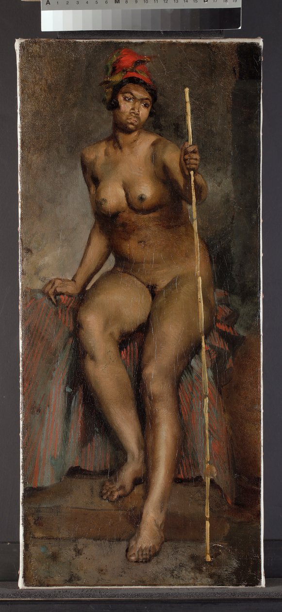 Studie av en mulattkvinne, 1820-25 av French School