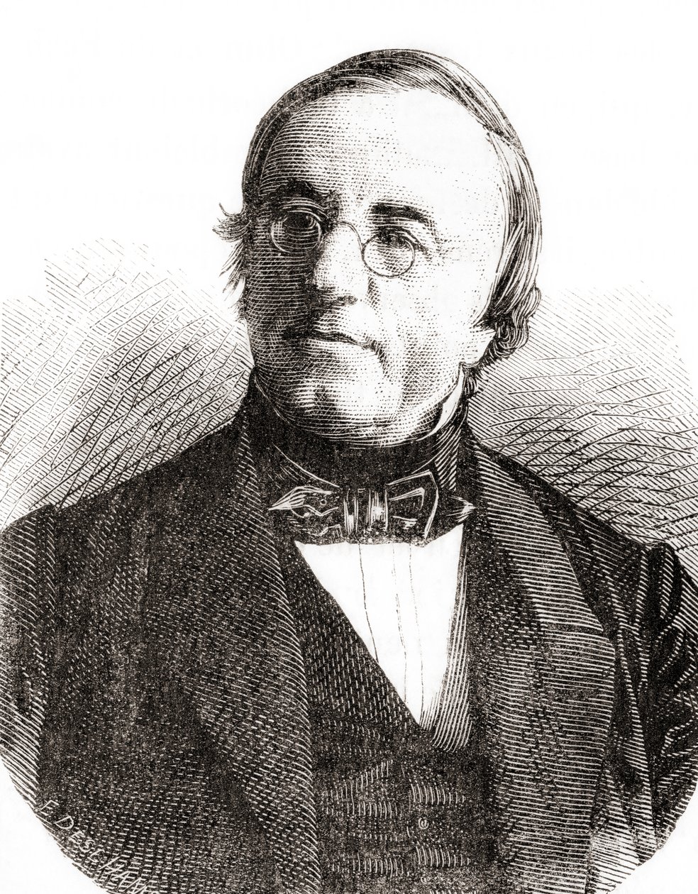 Den sveitsiske fysikeren Auguste Arthur de la Rive, fra Les Merveilles de la Science, pub.1870. av French School