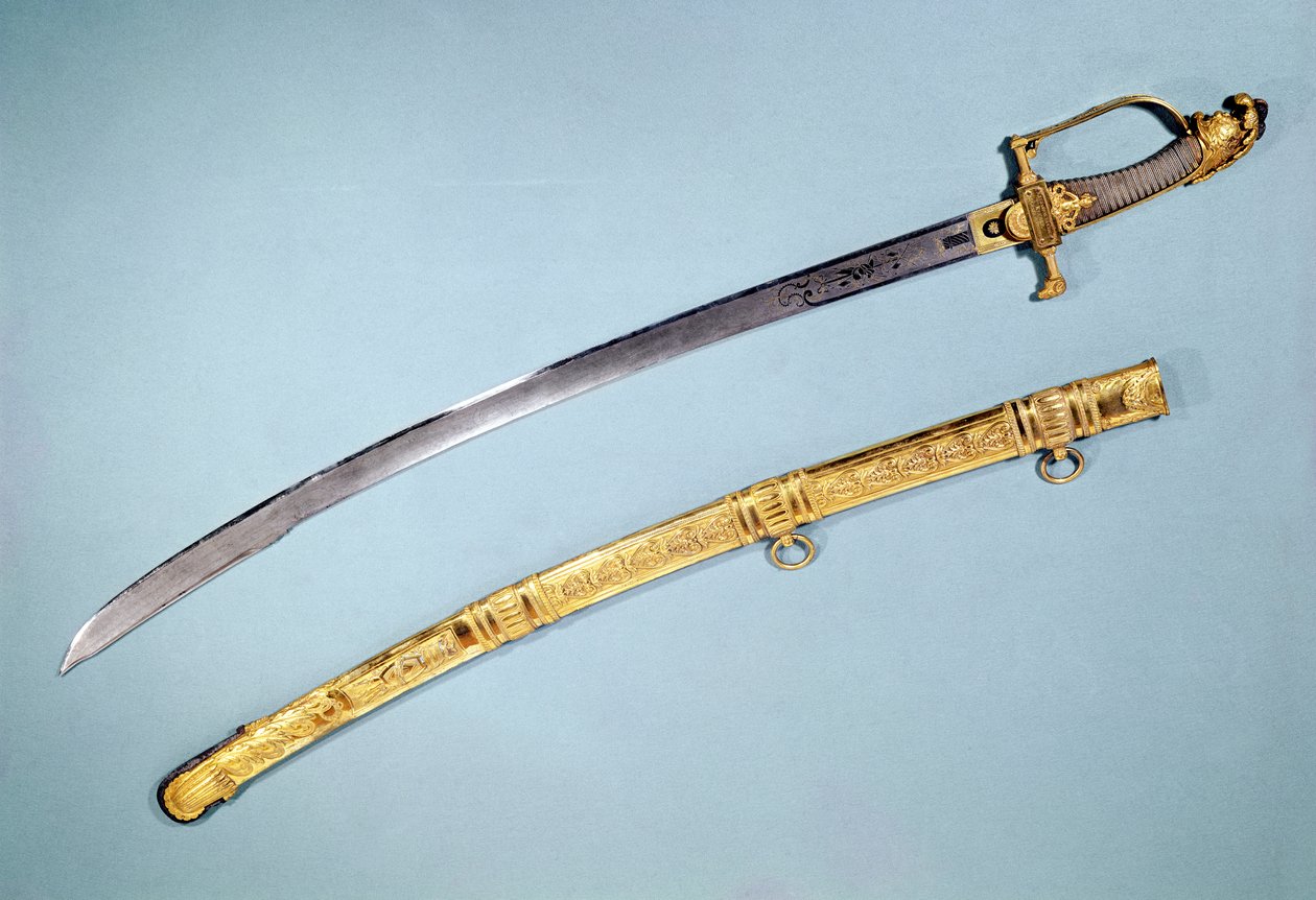 Sverd gitt til Napoleon I (1769-1821) av Directoire (metall) av French School