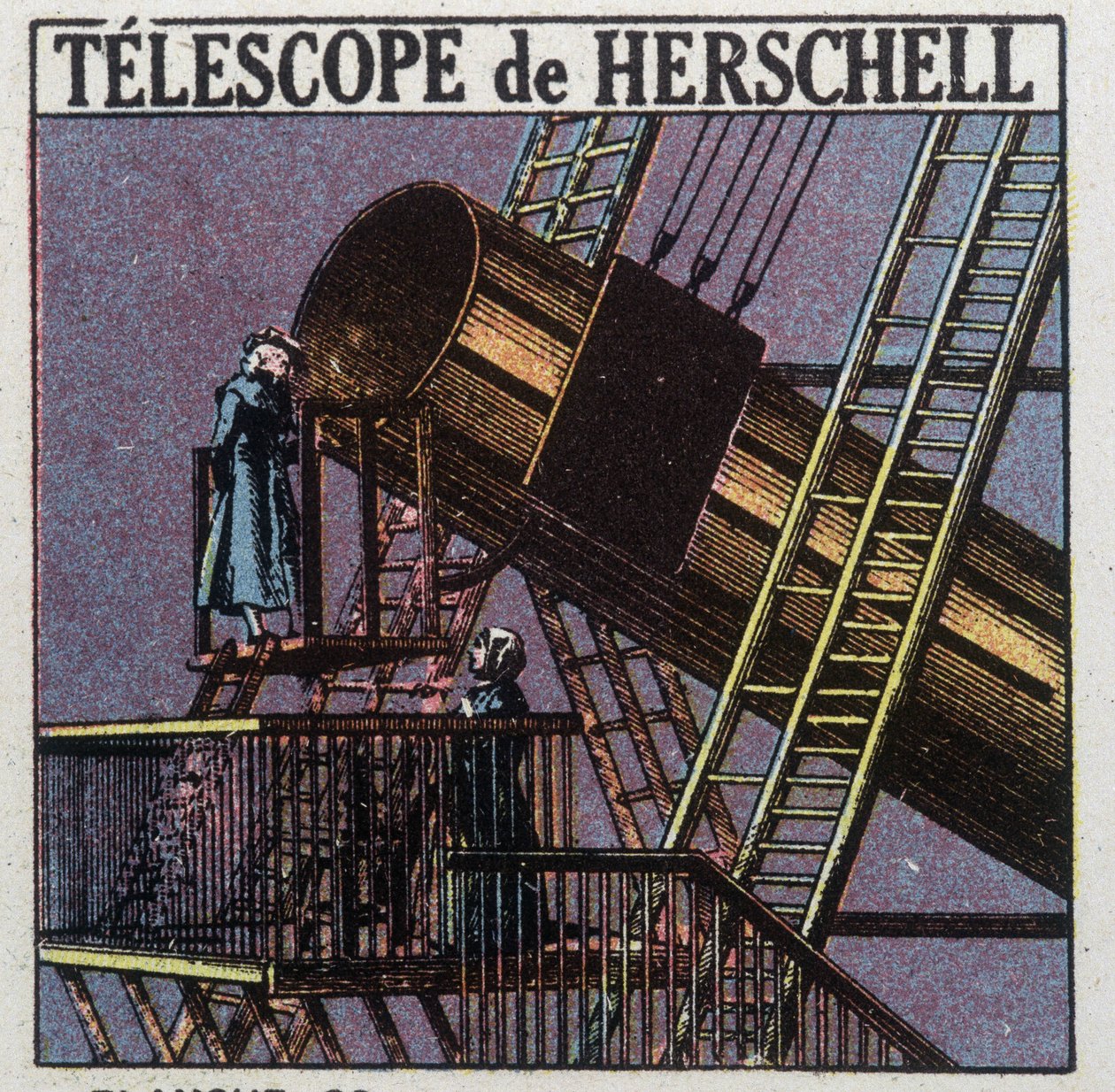 Teleskop av Friedrich Wilhelm Herschel (1738-1822) - i "" L'energie, ses transformations, ses applications", av Arnould, red. Quillet, 20. århundre av French School