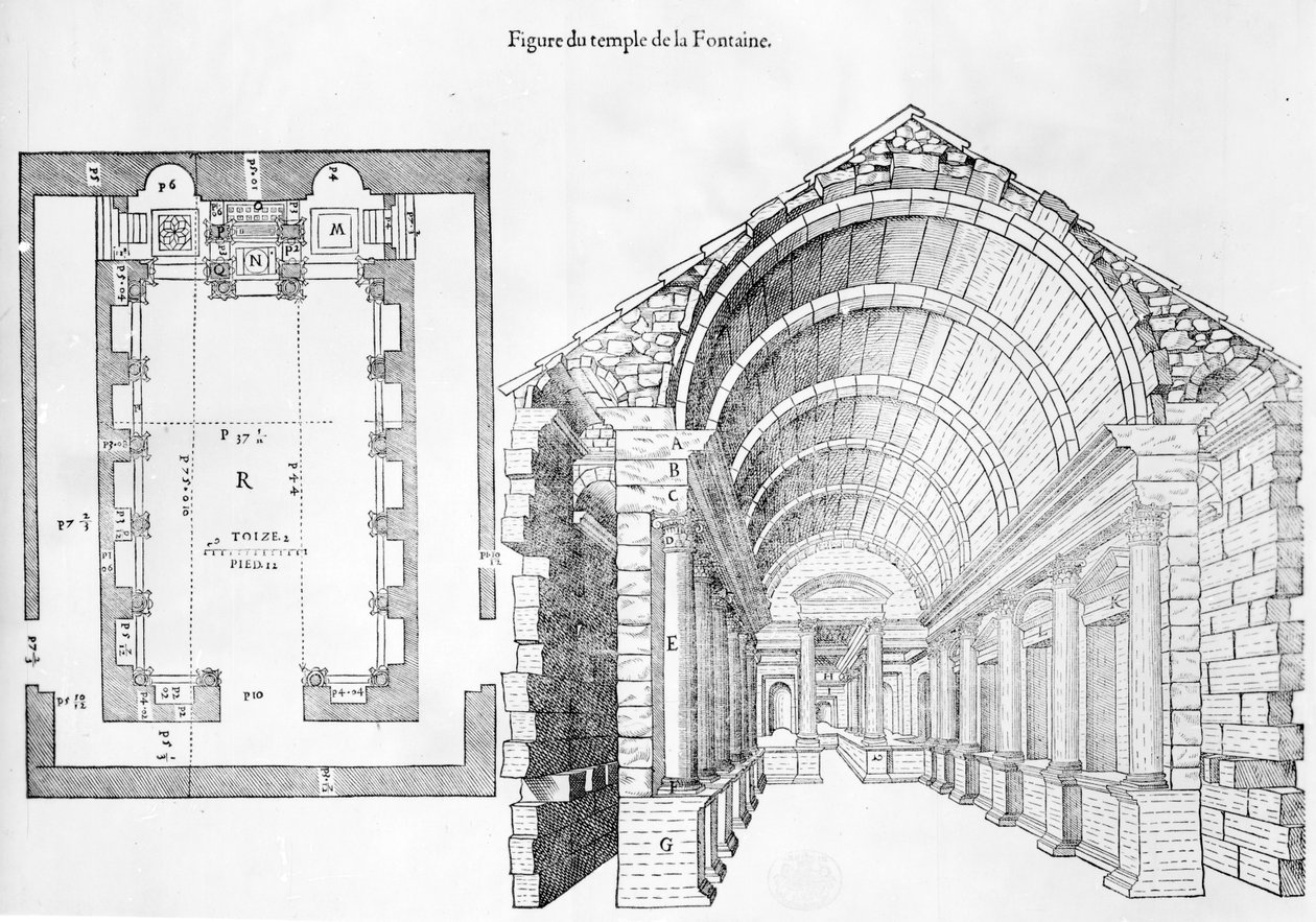Temple of the Fountain, illustrasjon fra Discours historial de l