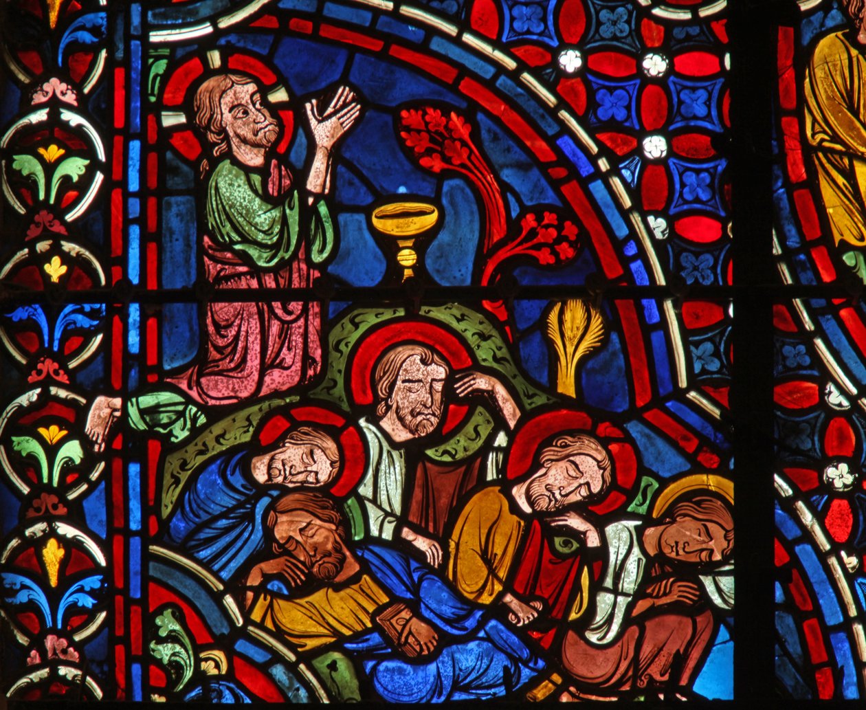 Kvalen i Getsemane hage (w0) av French School