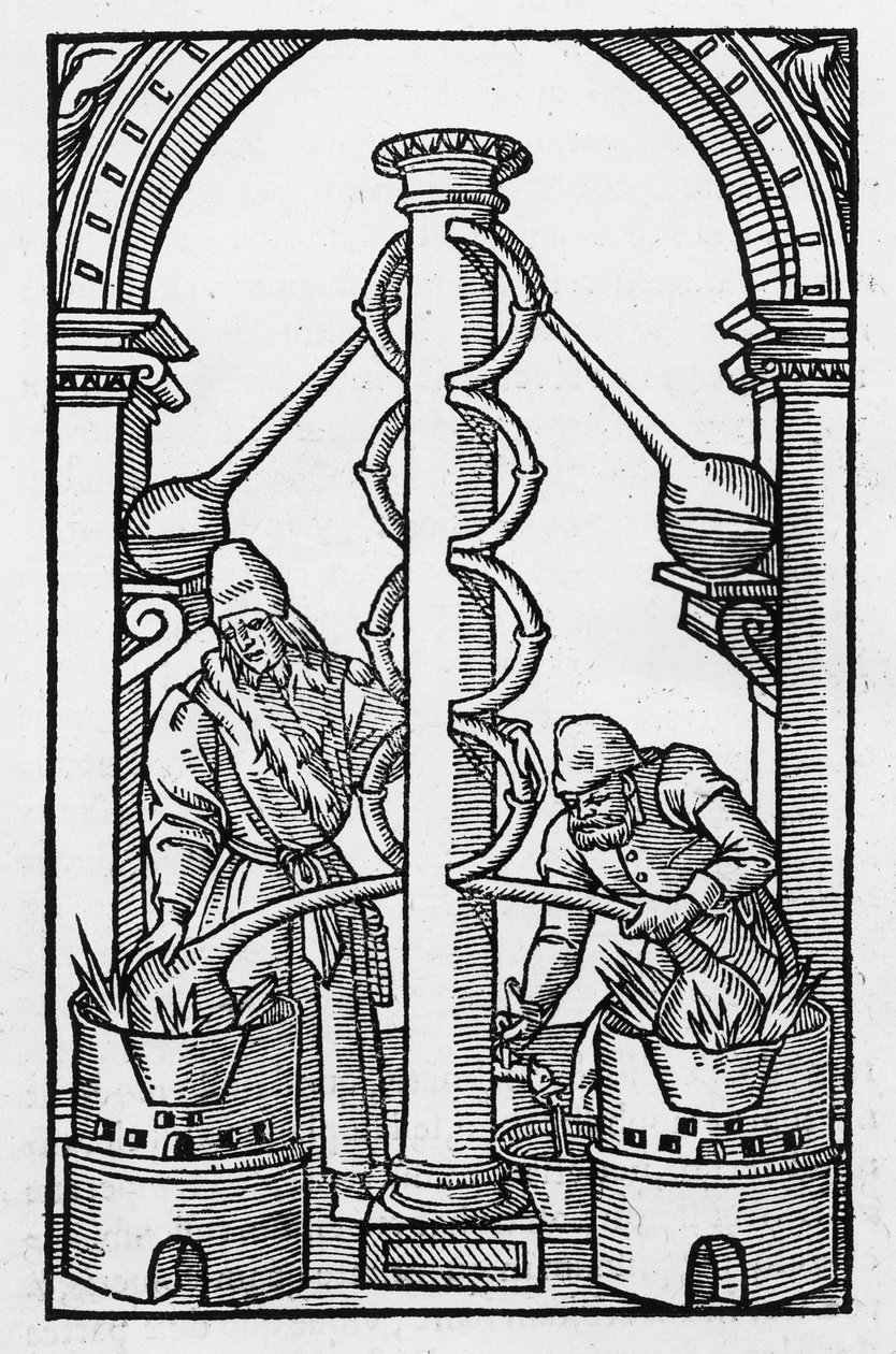The Alchemist at Work, kopi av en illustrasjon fra 