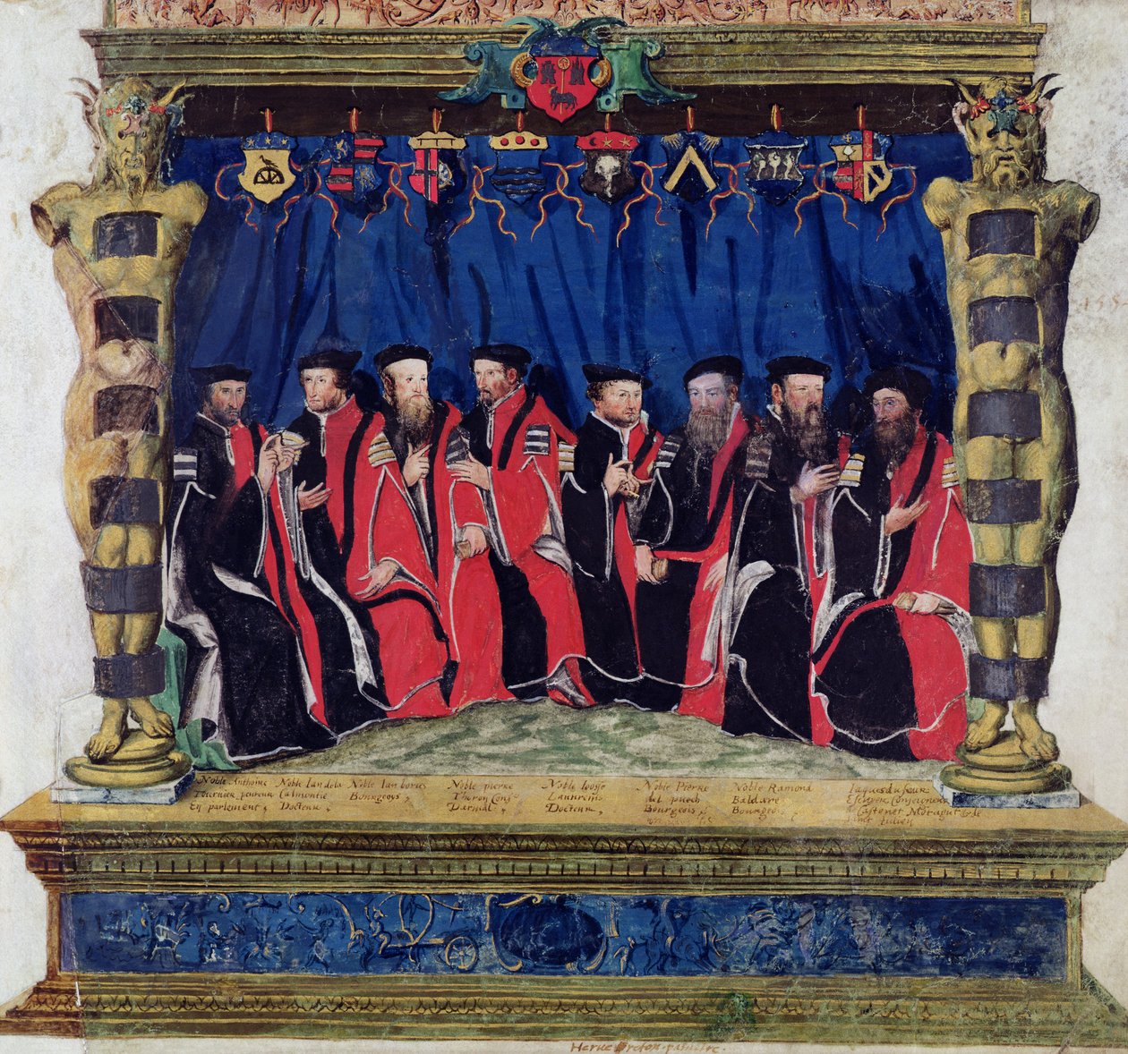 Aldermen of Toulouse, 1554-55 av French School