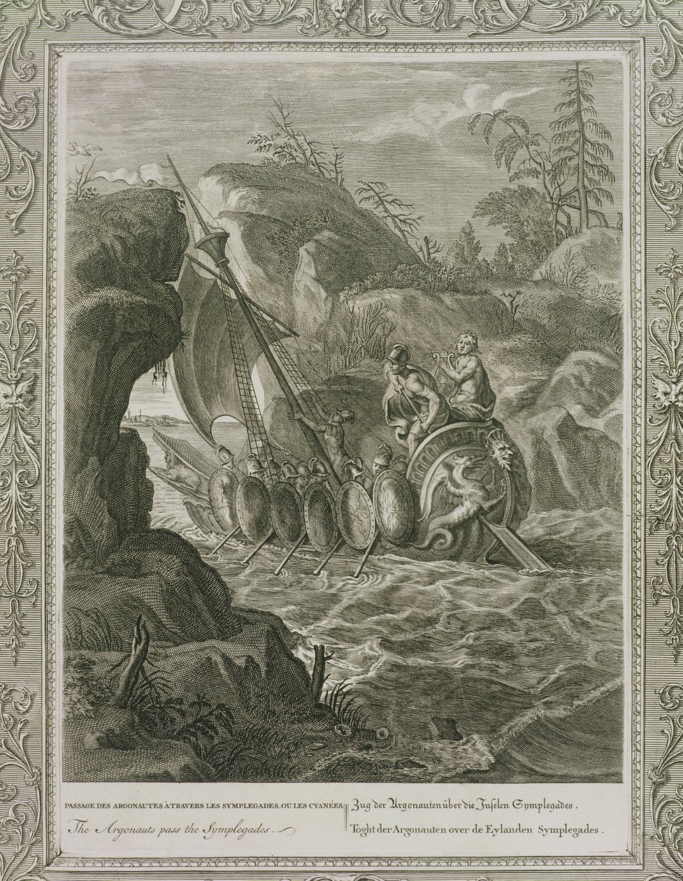 Argonautene passerer Symplegadene av French School