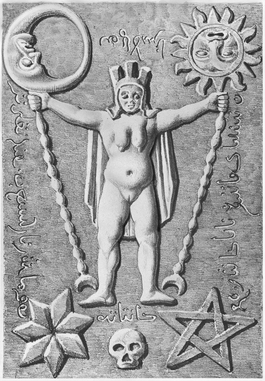 The Baphomet of the Templars, kopi av en steinkiste funnet i Essarois (Bourgogne) av French School