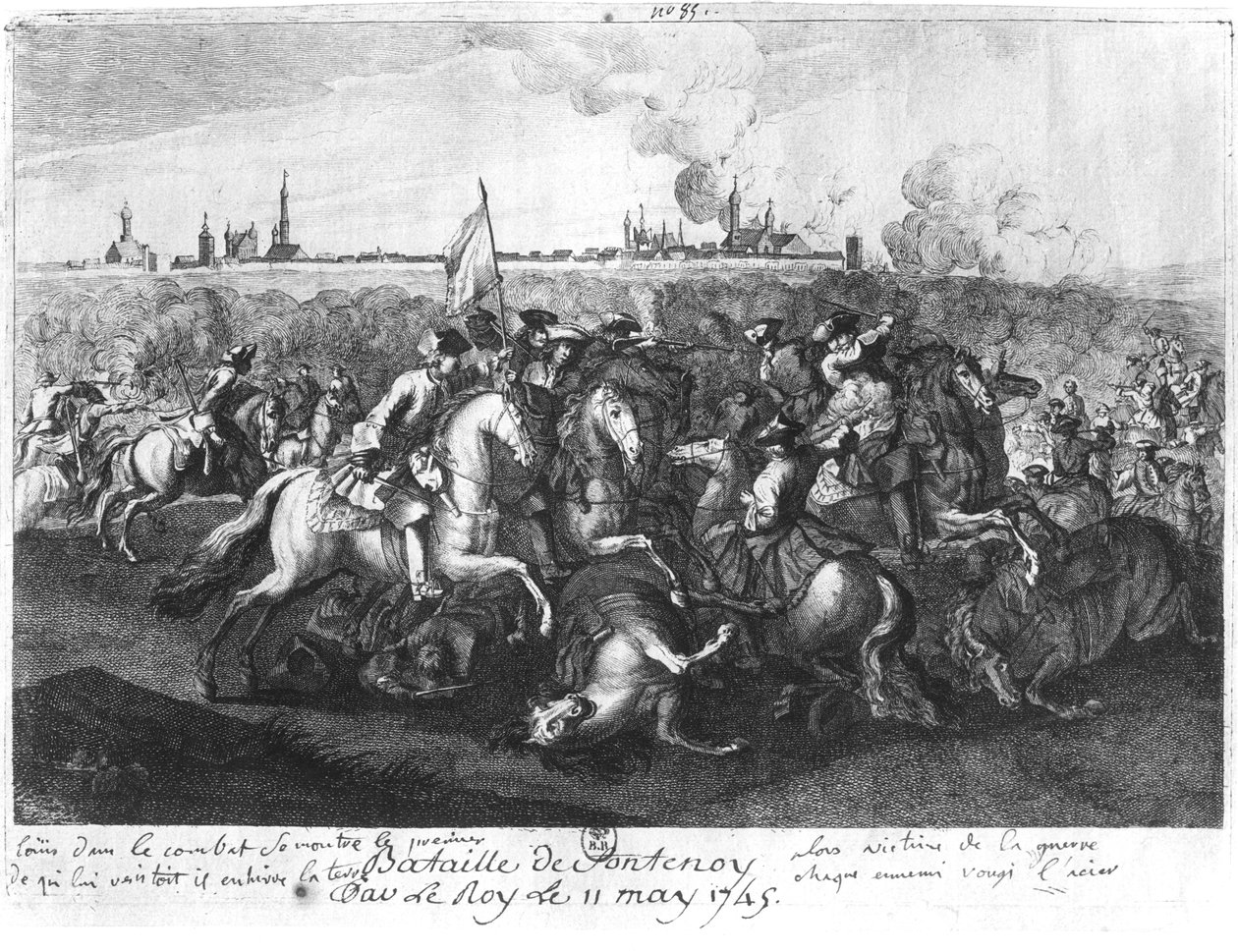 Slaget ved Fontenoy, 11. mai 1745 av French School