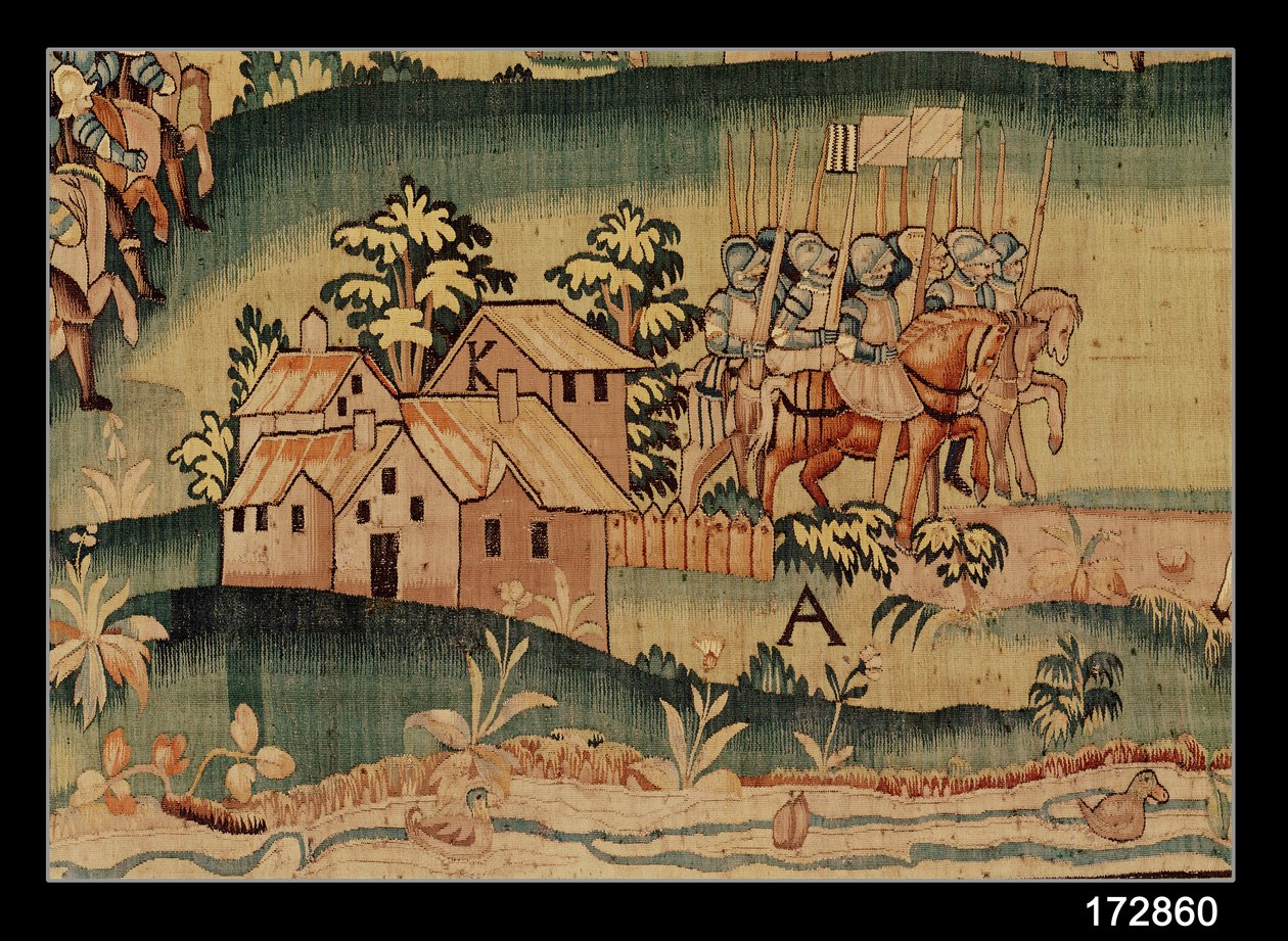 Slaget ved Jarnac, møtet mellom de to hærene 13. mars 1569 (detaljer) av French School