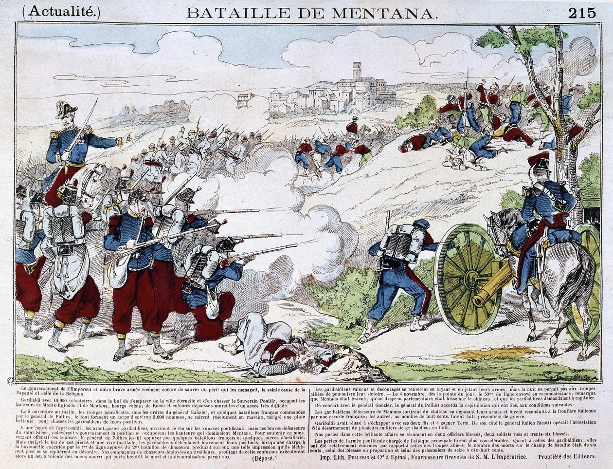 The Battle of Mentana on November 3 av French School