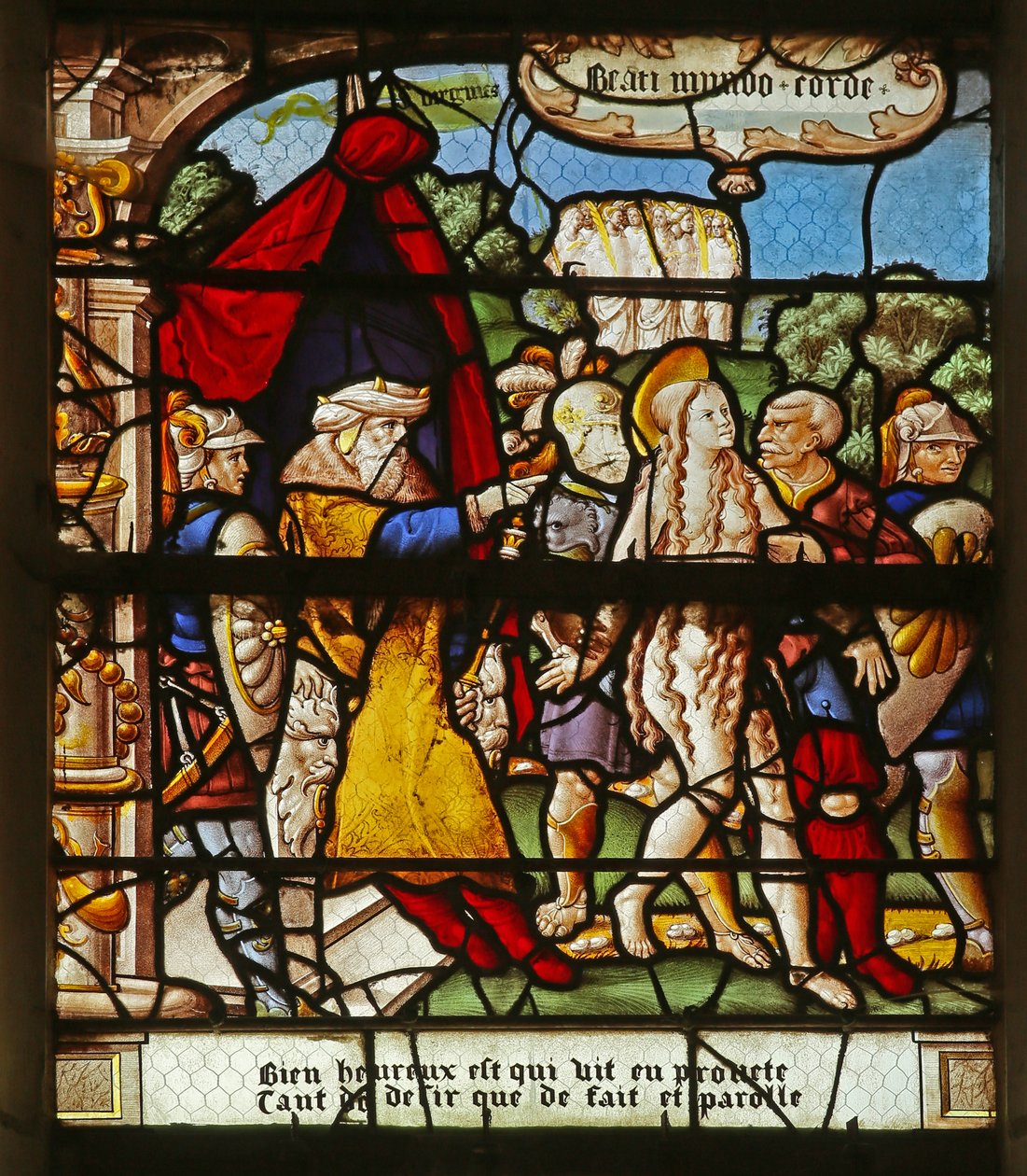 Saligprisningene: Salige er de rene av hjertet: St. Agnes martyrium av French School