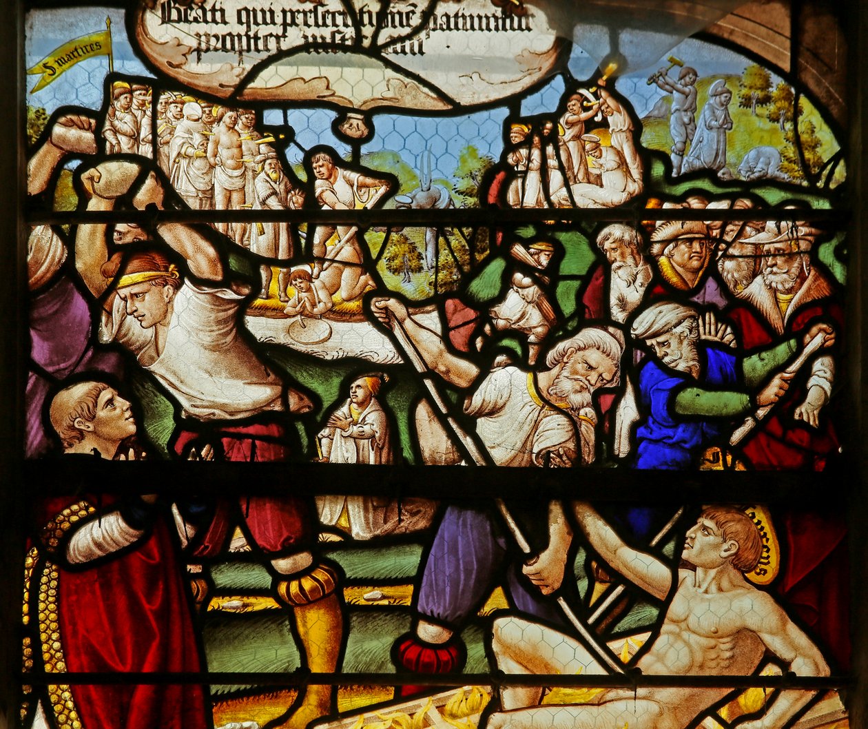 Saligprisningene: Salige er de som lider forfølgelse for rettferdighets skyld: St. Stephens og St Laurence