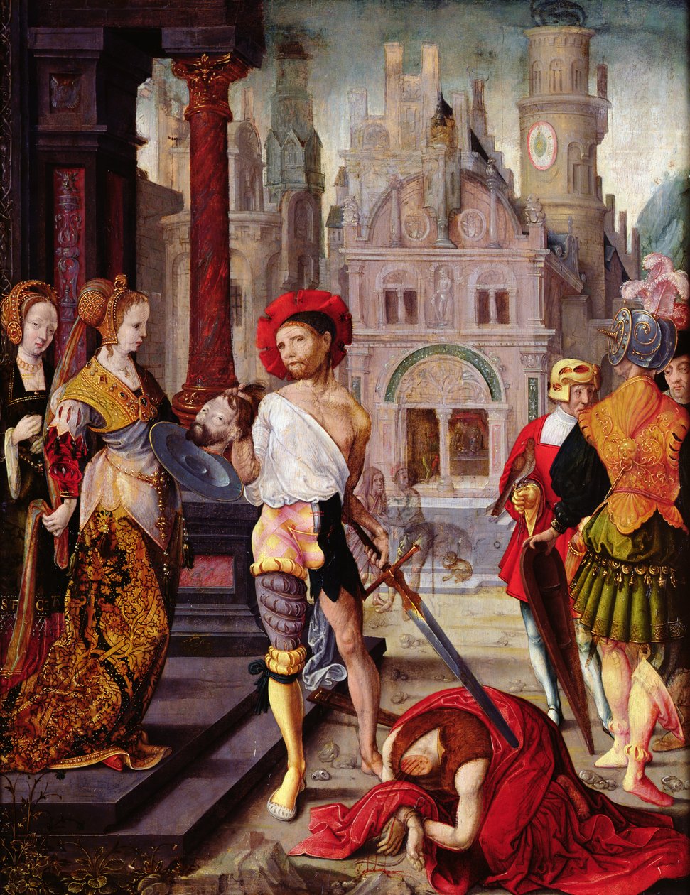Halshuggingen av døperen Johannes, 1525 av French School