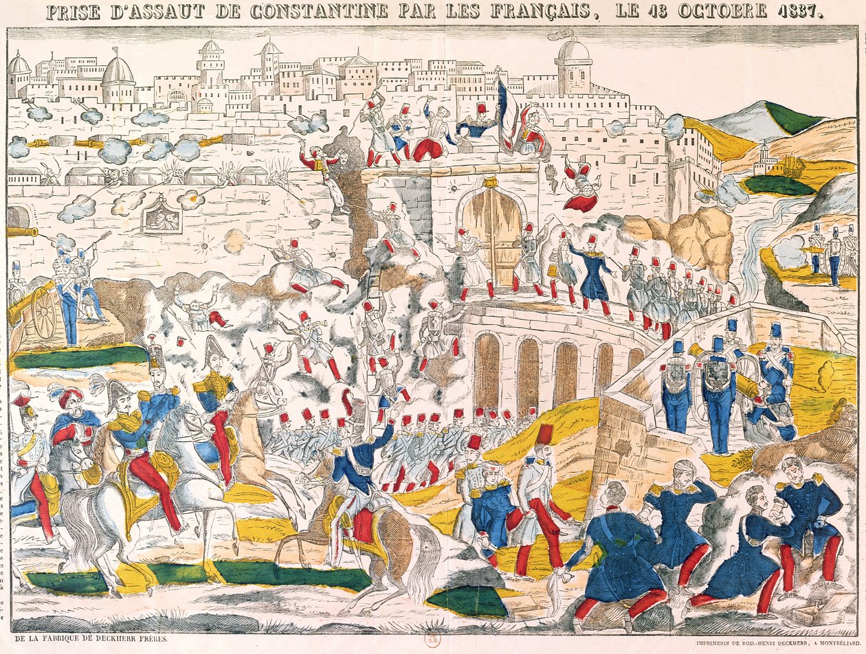 Franskmennenes fangst av Konstantin 13. oktober 1837 av French School