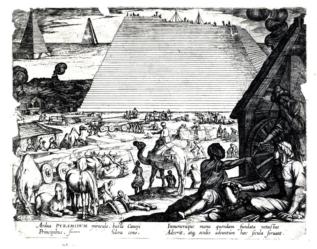 Byggingen av pyramidene av French School