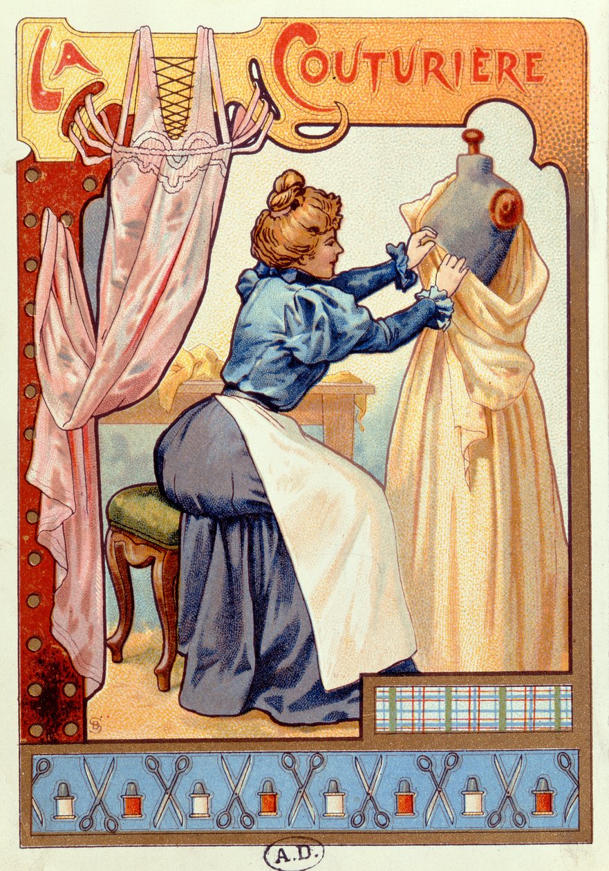 The Couturier, 1899 av French School