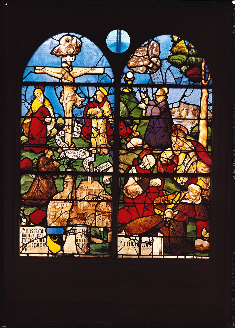Korsfestelsen og Oljeberget, 1533 av French School