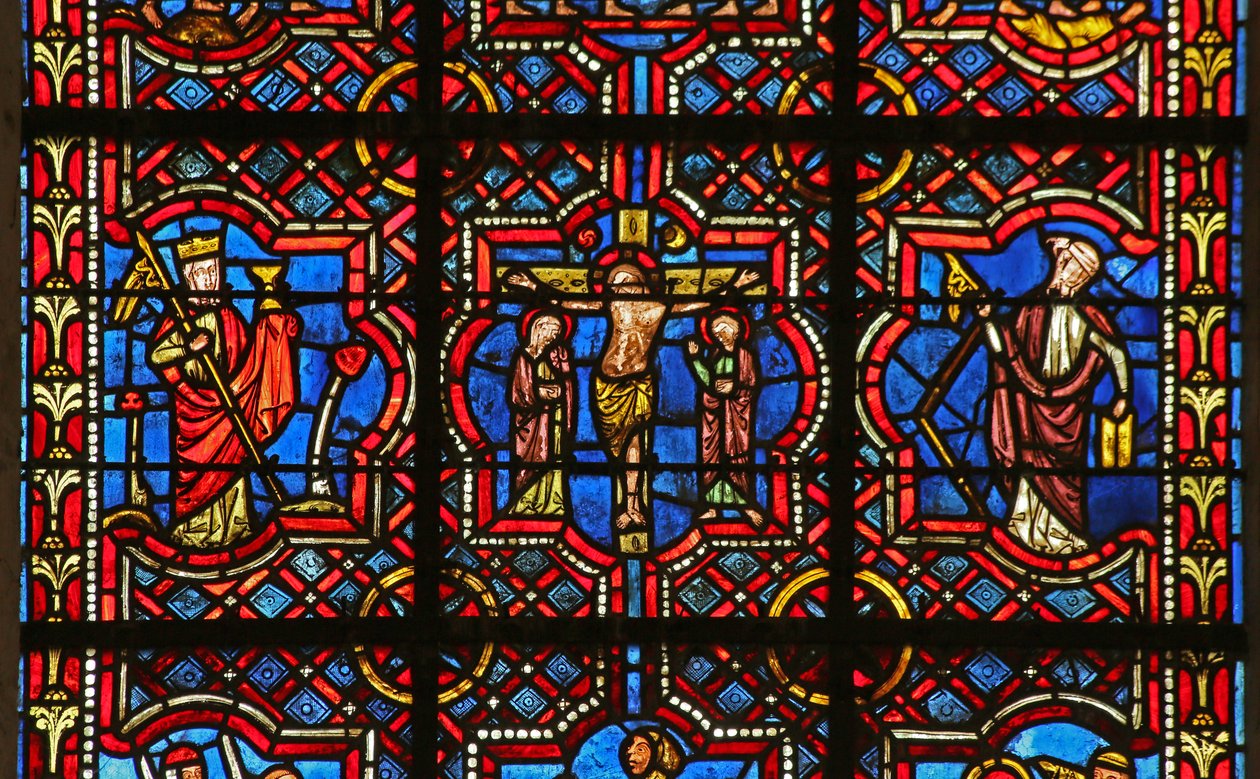 Korsfestelsen mellom kirken og synagogen av French School