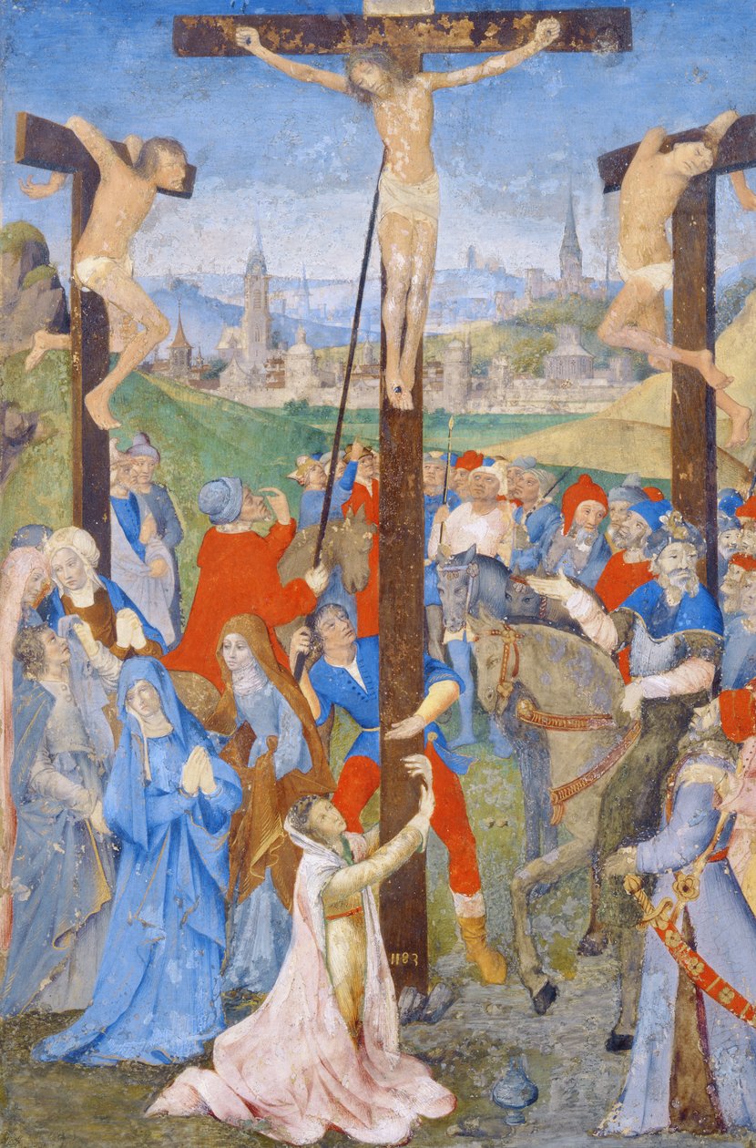 Korsfestelsen, fra et missal av French School