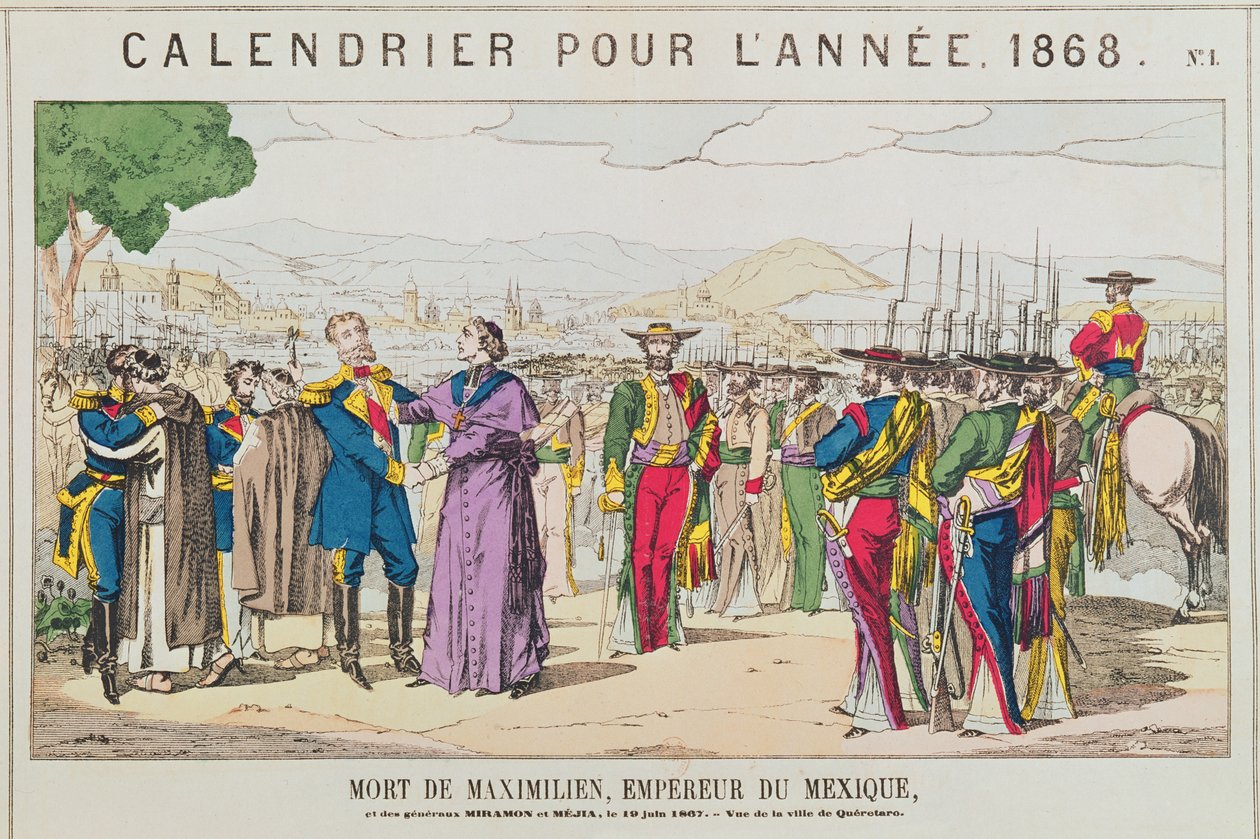 Maximilians død, keiser av Mexico, 19. juni 1867 av French School