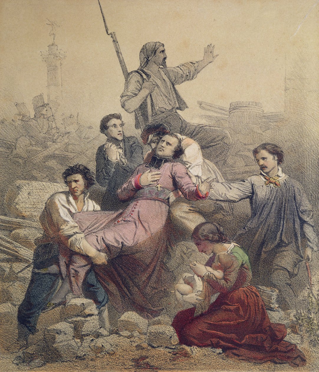 Monseigneur Affres (1793-1848) død 25. juni 1848 av French School