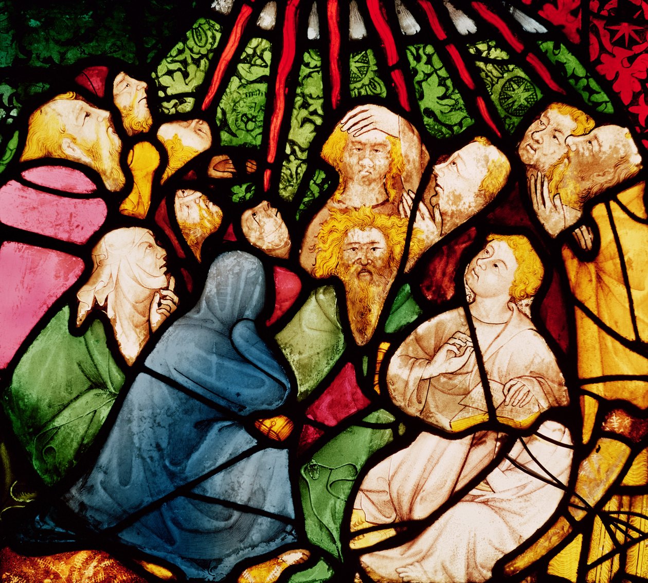 Den hellige ånds nedstigning, ca.1400 av French School