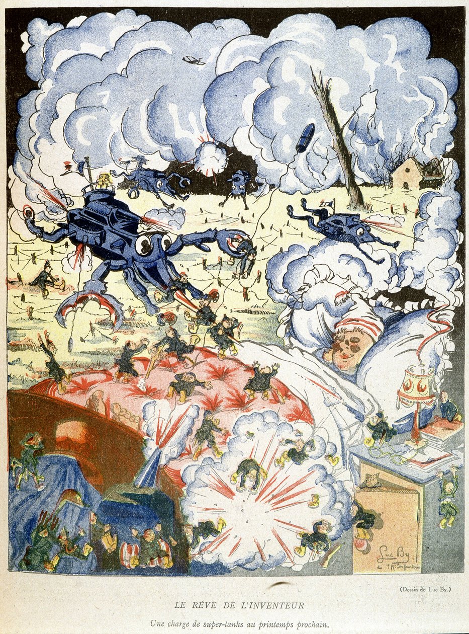 Drømmen om oppfinneren - i "Bajonetten"" av 25/10/1917. av French School