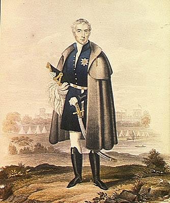 The Duke of Wellington (1769-1852) (litho i farge) av French School
