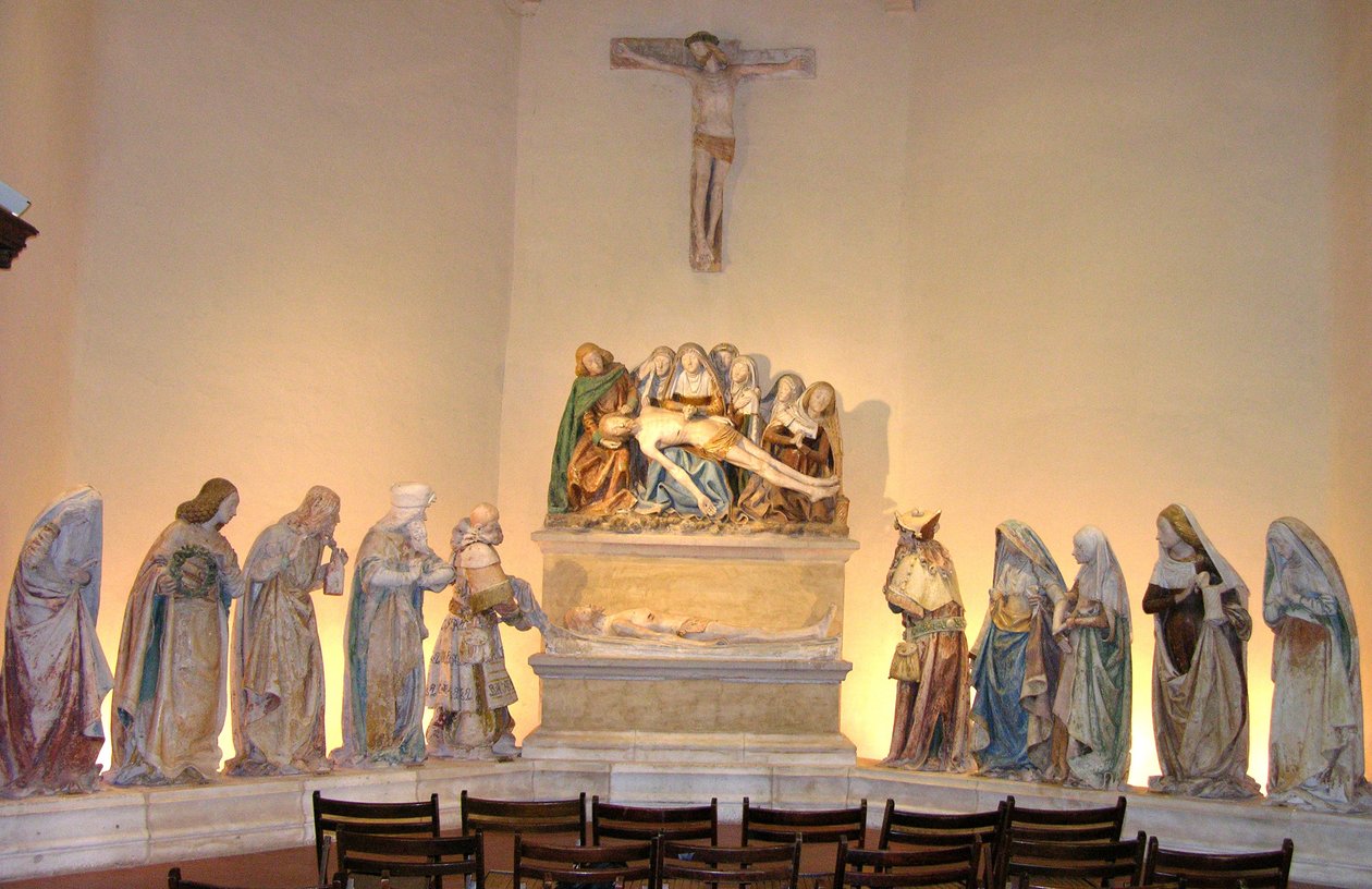 Entombment, 1490 (malt stein) av French School