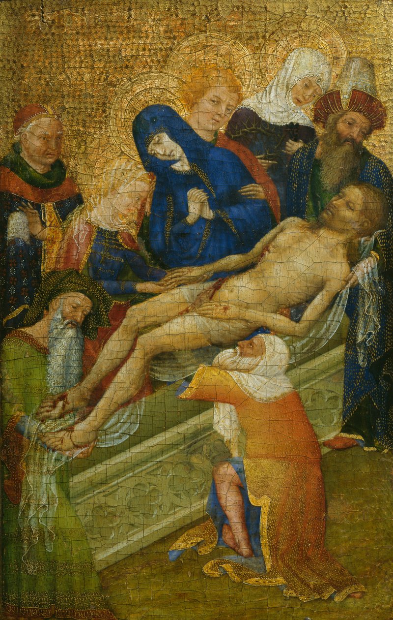 The Entombment of Christ, ca. 1410-15 (maleri på trepanel) av French School