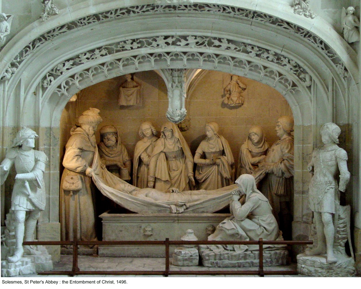 Kristi gravleggelse i det sørlige transeptet, 1496 av French School