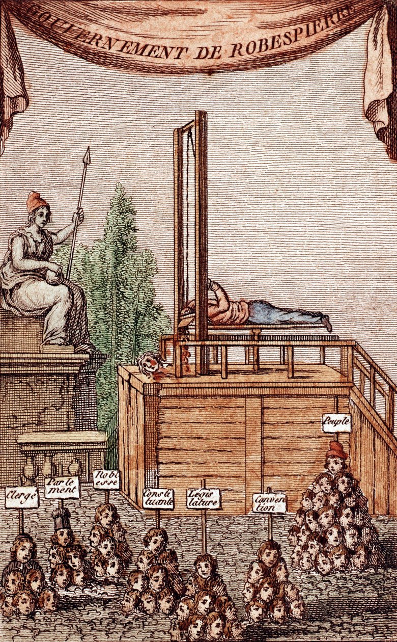 Henrettelsen av Robespierre, 28. juli 1794 av French School