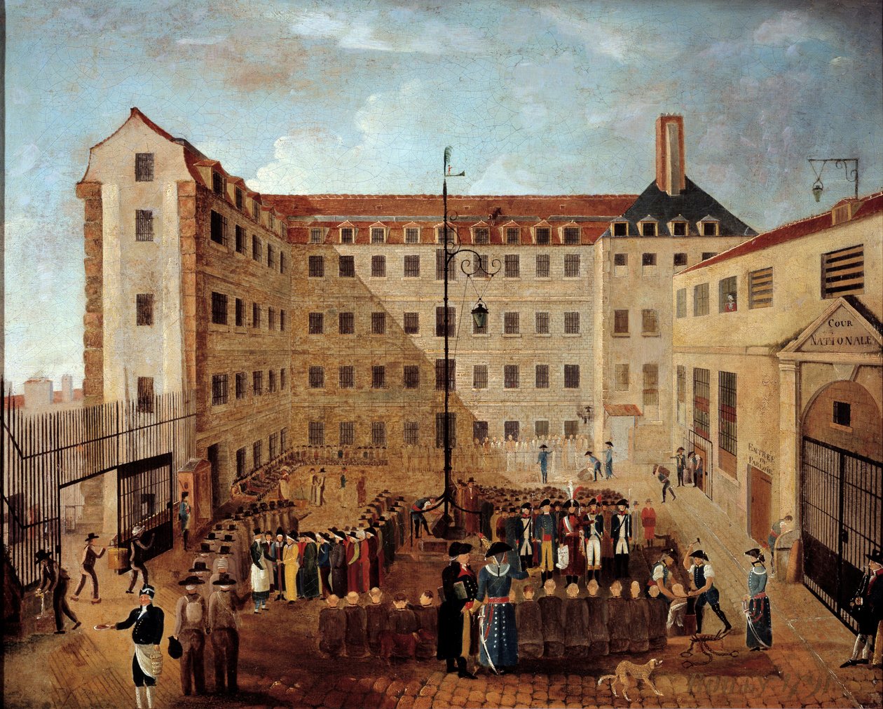 Ferrasjonen av Forcats til Bicetre-maleri av den franske skolen. 1791. Søn. 0,48x0,35 m Paris, Musee de l