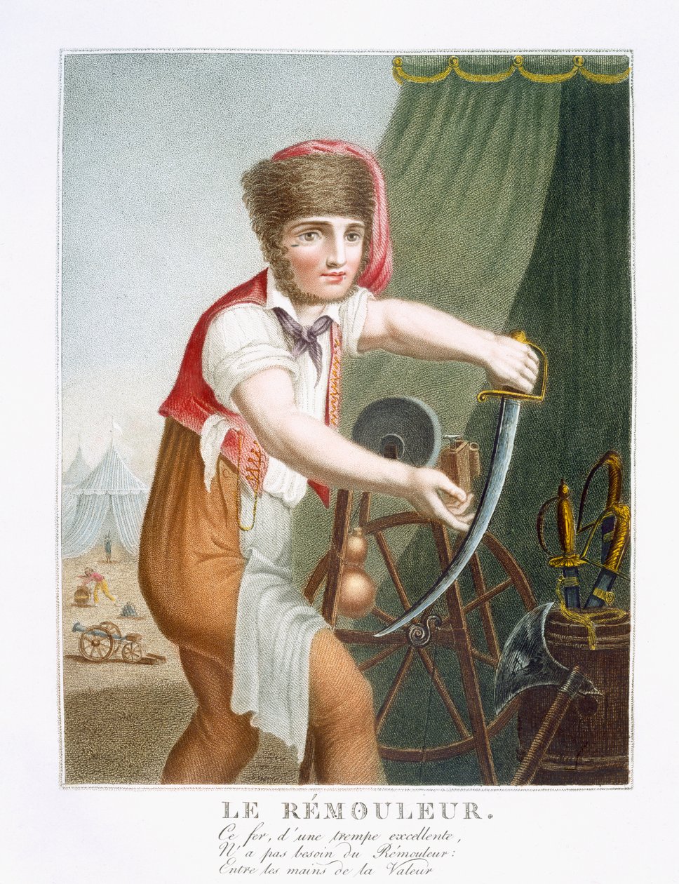 Kvernen, ca. 1816 av French School