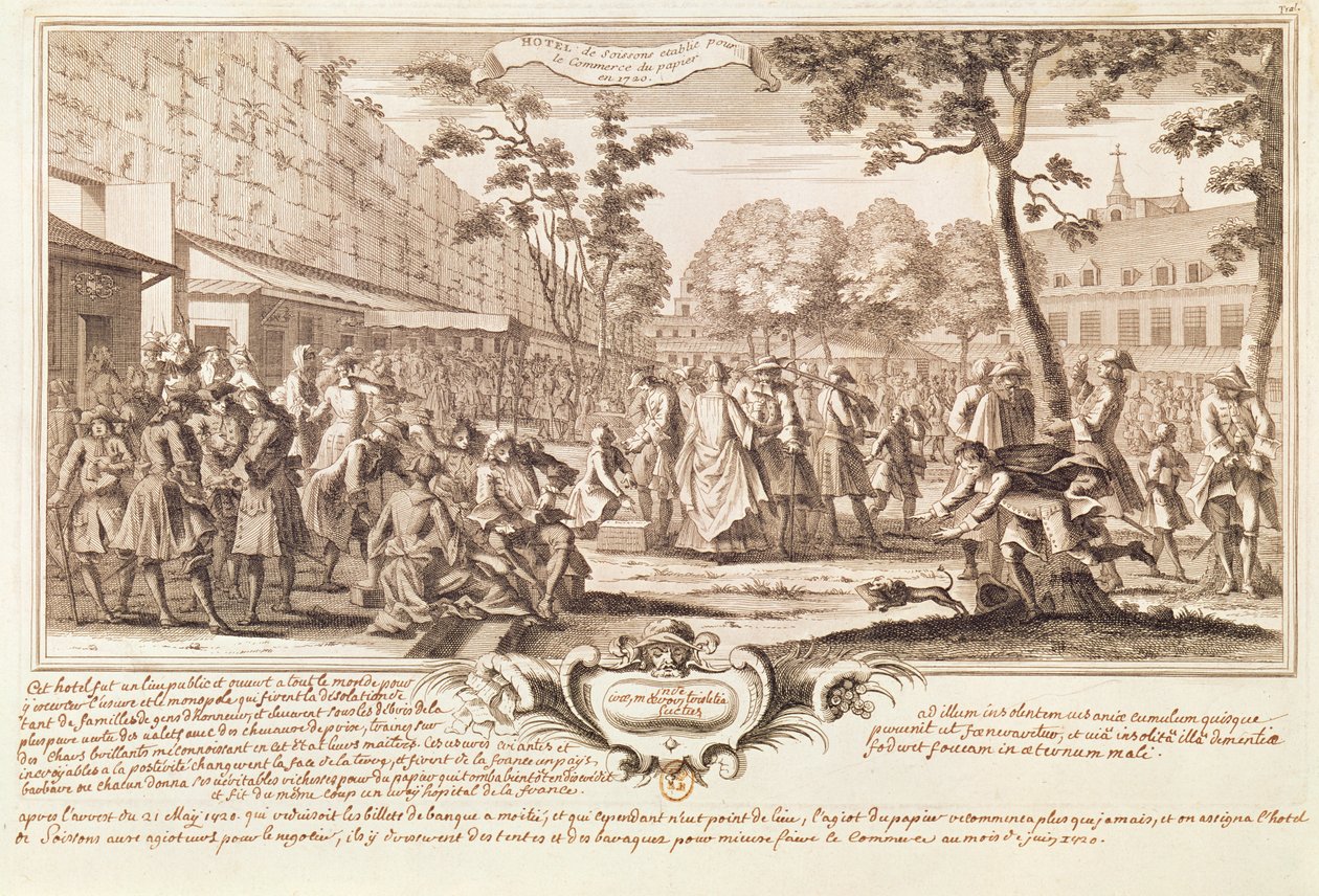 Hotel de Soissons i 1720 av French School