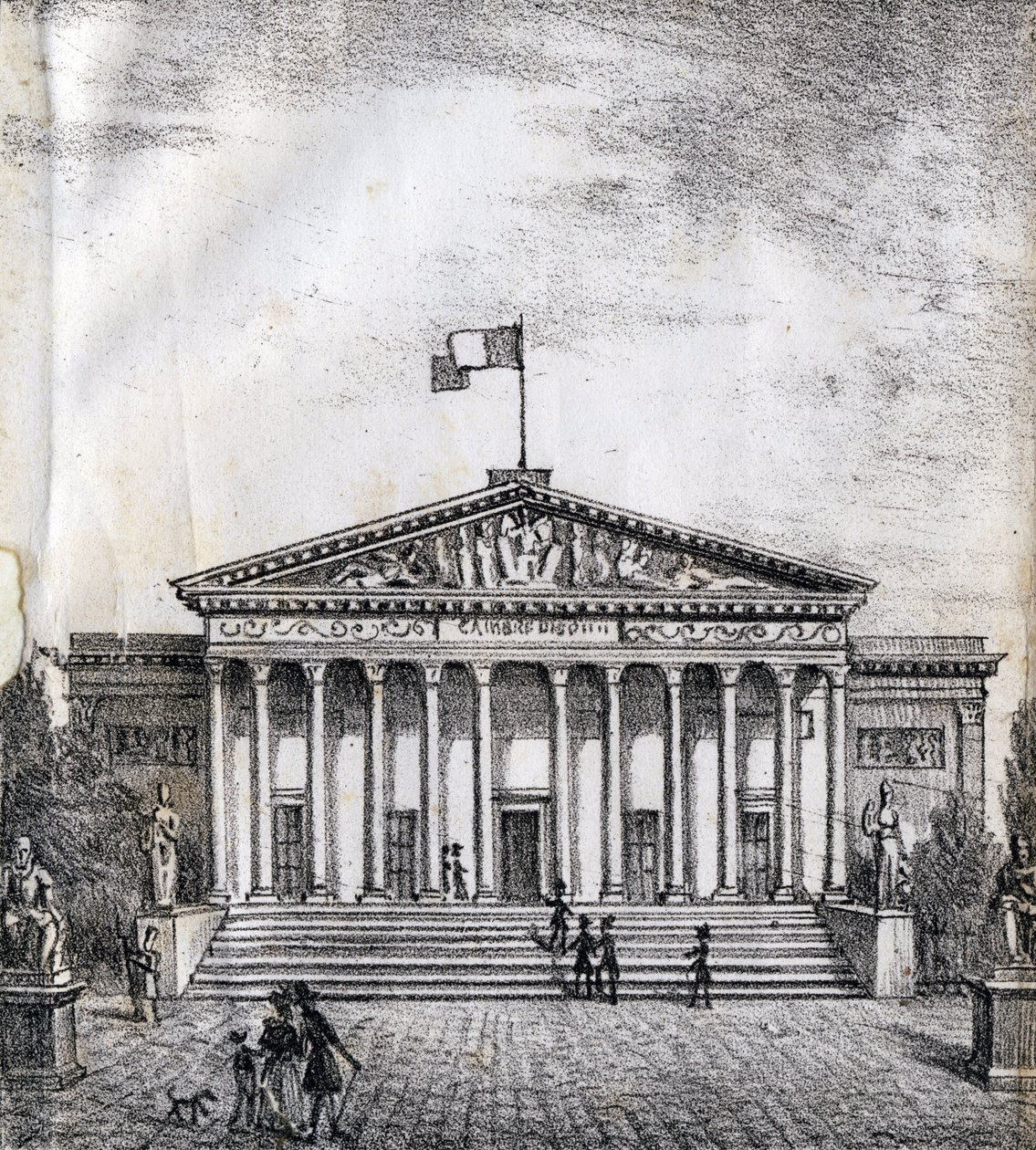 Deputertehuset - "Alphabet Picturesque des Monumens de Paris" ca. 1840 (gravering) av French School