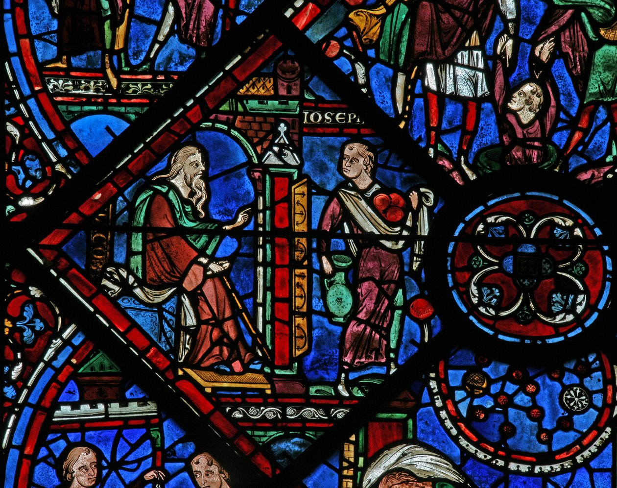 Josef-vinduet: Jakob sender Josef til sine brødre (w41) av French School