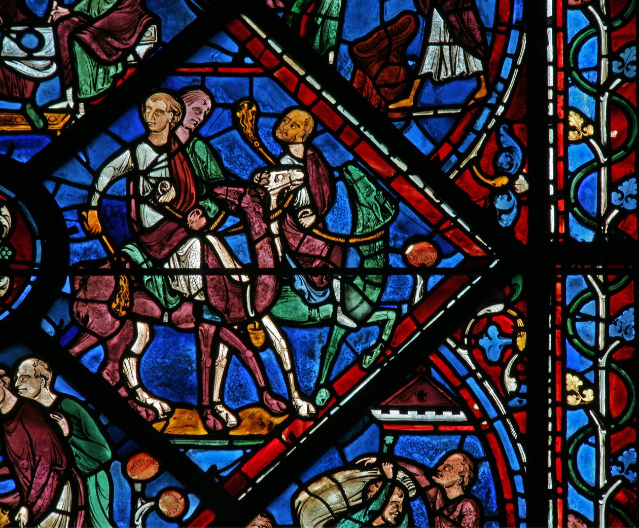Joseph-vinduet: brødrene hans reiser til Egypt (w41) av French School
