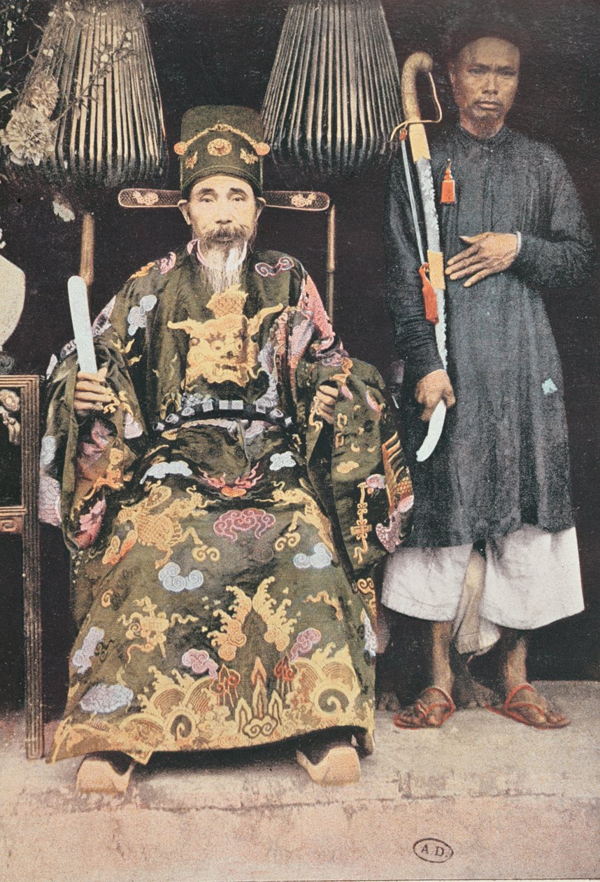 Kinh Luoc eller Emperors Viceroy i Tonkin, 1896 av French School