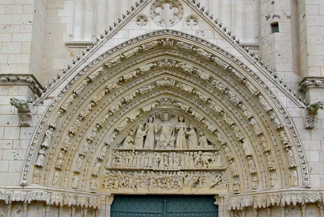The Last Judgement, fra midten av tympanum på vestfasaden av French School